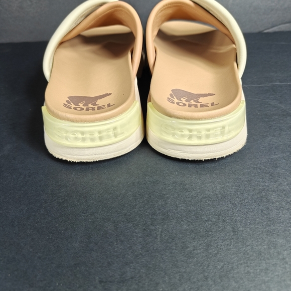 Sorel Women's Viibe Crisscross Crem Brown Slide Open Toe Comfy Casual Sandal 6.5 - Picture 8 of 10
